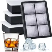 Ice Cube Trays Whiskey Ice Ball Mold 3D Skull Large Square Ice Cube Molds