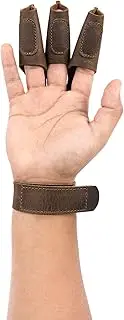 Valhalla Gear, Archery Shooting Glove, Hand Guard, Recurve Bow, Finger Protector, Shooting Targeting, Cosplay, Full Grain Leather, Handmade Archer Accessories, Bourbon Brown