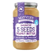Mayver's Peanut Butter with 5 Seeds 375g(Pack of 6)