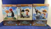 One Piece World Collect Fig Log Stories Monkey D Luffy set of 3 figures