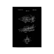 Vintage Space Shuttle Patent Wall Art #1