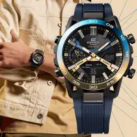 在飛比找Yahoo奇摩購物中心優惠-CASIO 卡西歐 EDIFICE 華麗雙色漸層 賽車懸吊 