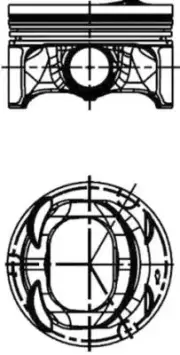 PISTON FITS: VW PASSAT B7 1.4 TSI.VW PASSAT B7 ESTATE 1.4 TSI.VW PASSAT B7 VA
