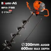 Baumr-AG Post Hole Digger 62cc Posthole Earth Auger Fence Borer Petrol Drill Bit