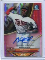2017 BOWMAN CHROME PROSPECTS AUTO NICK GORDON REFRACTOR /150 AFL-NG