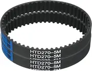 uxcell 2pcs HTD-5M Rubber Timing Belt 54 Teeth, 270mm Pitch Length x 15mm Width x 3.6mm Height, Closed Loop Pulley Timing Belt