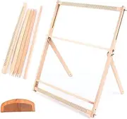 Loom DIY Hand-Knitting Machine,Wooden Weaving,Weaving for Adults and Kids Kit, Three Adjustable Gears,DIY for Weaving Blankets Scarves Sofa Cushions