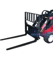 MINI SKID STEER QH PALLET FORKS with LOAD GUARD - to suit mini skid steer loader