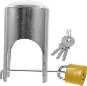 Kisangel Enhanced Security Outdoor Iron Lock Protection Cover Versatile Outdoor Lock System