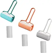 3 Sets Sticker Lint Roller Pet Hair Remover Reusable Roller No Marks on Clothes Gummed Paper Roller Rollers Pet Hair Practical Clothes Cleaner Adhesive Tape