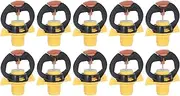 XIASABA 10 Pcs Irrigation Nozzle G1/2 Male Outlet Connection Save Water Wear Well Sprinkler Nozzle Lawn Sprinkler Thread Watering Spray Head Misting Nozzle for Terraces Greenhouses