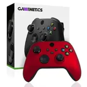 Gamenetics Custom Crimson Red Wireless Bluetooth Controller for Xbox Series X/S