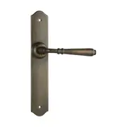 0774 Door Lever Reims Latch Pair Antique Brass H240xW40xP70mm
