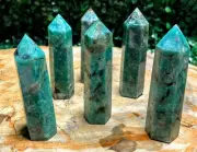 Wholesale Lot 1 Lb Natural Amazonite with Smoky Quartz, Obelisk, Tower, Point