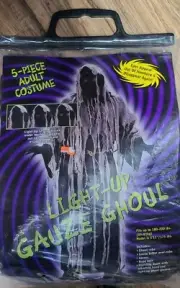 Adult Light Up Gauze Zombie Costume -new- ghoul