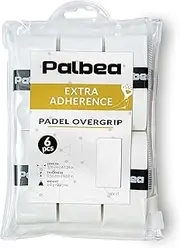 Padel Grip Tape - Pack of 3/6/12/22/60 Pieces - Extra Sticky - White - High Sweat Absorption - Non-Slip Padel Tennis Overgrip - Soft Surface - Specially Designed for Padel Racquets