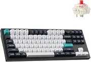 Keychron Q3 Max Wireless Custom Mechanical Keyboard, Full Aluminum 2.4 GHz Bluetooth QMK TKL Layout RGB with Hot-swappable Gateron Red Switch Compatible with Mac Windows Linux