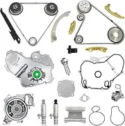 GDO Timing Chain Kit Water Pump, Head Gasket with VCT Solenoid Actuator Gear for Chevy Equinox Malibu GMC Terrain Buick Lacrosse Regal Verano 2.2 2.4L Ecotec 9-4201S 9-4201SX