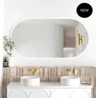 LED Noosa 1500(W)x750(H) Frameless Mirror - Install Horizontal or Vertical