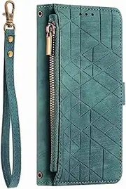 [YBROY] Case for Oppo A78 4G, Magnetic Flip Leather Premium Wallet Phone Case, with Card Slot and Folding Stand, Case Cover for Oppo A78 4G.(Green)