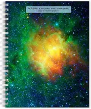 NASA Explore the Universe | 2025 6 x 7.75 Inch Spiral-Bound Wire-O Weekly Engagement Planner Calendar | New Full-Color Image Every Week | BrownTrout | Space Cosmos Inspiration