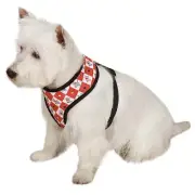 Zack & Zoey Sweetheart Scottie Dog Harness soft fabric Scottish Terrier Argyle