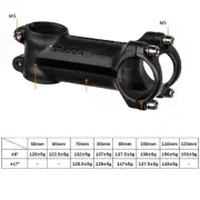 Aluminum Stem 6/17° Gloss Mountain Road Bike Bicycle Handlebar Stem 60-120mm