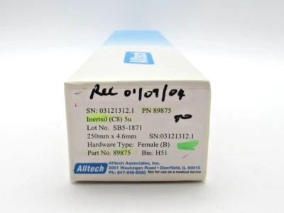 Grace 89875 HPLC Column Inertsil C8 5 µm, 250 x 4.6mm, Female (B) *NEW*