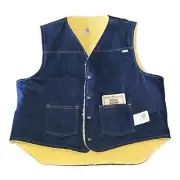 Men Carhartt Sherpa Lined Denim Vest Sz XL Union USA 89 Anniversary NWT Vintage