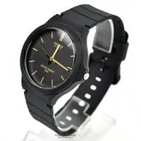 在飛比找樂天市場購物網優惠-CASIO手錶 黑金線條刻度膠錶【NECH2】