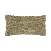 Bambury Home Decor Decorative Glenelg Cushion 30x60cm Flax Cotton Woven