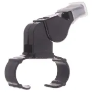 Black Plastic Pealess Finger Grip Sports Skate/Football Referee Mouth Whistle'