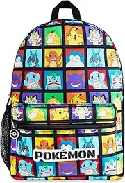 [Pokémon] Pokemon Children's School Bag with Mesh Pocket & Padded Straps - Gifts for Boys