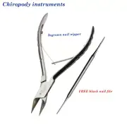 Podiatry Nail Surgery Pack Ingrown Toenail Nipper Nail File Chiropody Instrument