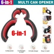 6 in 1 Bottle Opener Jar Manual Can Opener Manual Cap Lid Opener Kitchen Tool AU