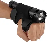 Wrist Flashlight Holster, Tactical Compact Diving Torch Arm Mount Holder, Stretchy Nylon Pouch for Underwater Dive Lights Scuba Gear