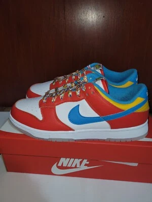 NIKE DUNK LOW LEBRON QS ' FRUITY PEBBLES' US 9 UK 8 EUR 42.5