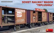 Miniart 1/35 Soviet Railway Wagon "Teplushka" 35300 Plastic Model Kit