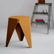 Set of 2 Stacking Puzzle Stools Yellow