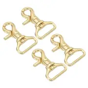 Lobster Clasp Keychains, 4pcs 1" Oval Clasps Swivel Trigger Snap Hook