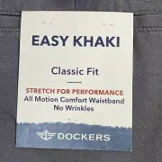 NWT Dockers Easy Khaki Regular Fit Gray Color Men's Pants 44x30 Stretch