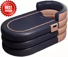 Inflatable Adult Bathtub Portable Spa Tub with Wireless Pump Fast 40s Setup