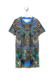 KIDS T-SHIRT DRESS 12-14 ANIMAL ARMY