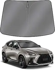 Mixsuper Liner Windshield Sun Shade for 2022-2023 Lexus NX NX250 NX350 NX350h NX400h+ NX450h+, Windshield Sunshades Front Window Sun Shades Cover Foldable Sun Visor Keep Cool Block UV Heat