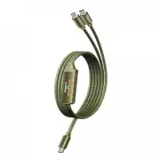 Remax Kerolla Series 100W Aluminum Fast Charging Cable Type-c To Type-c+Type-...