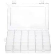 36 Grids Clear Plastic Jewelry Box Organizer Storage Container with Removable
