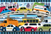 Melissa & Doug Traffic Jam Jumbo Jigsaw Floor Puzzle (24 Pcs, 2 X 3 Feet Long) -