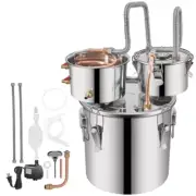3 Gal. Moonshine Still Distiller, 12 L Stainless Steel Water Distiller with Copp