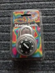 Master Lock 1500Dwwg Combination Padlock, Center, Silver