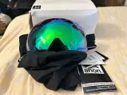 ANON men's Mig black goggles snow face mask frame SonarGreen